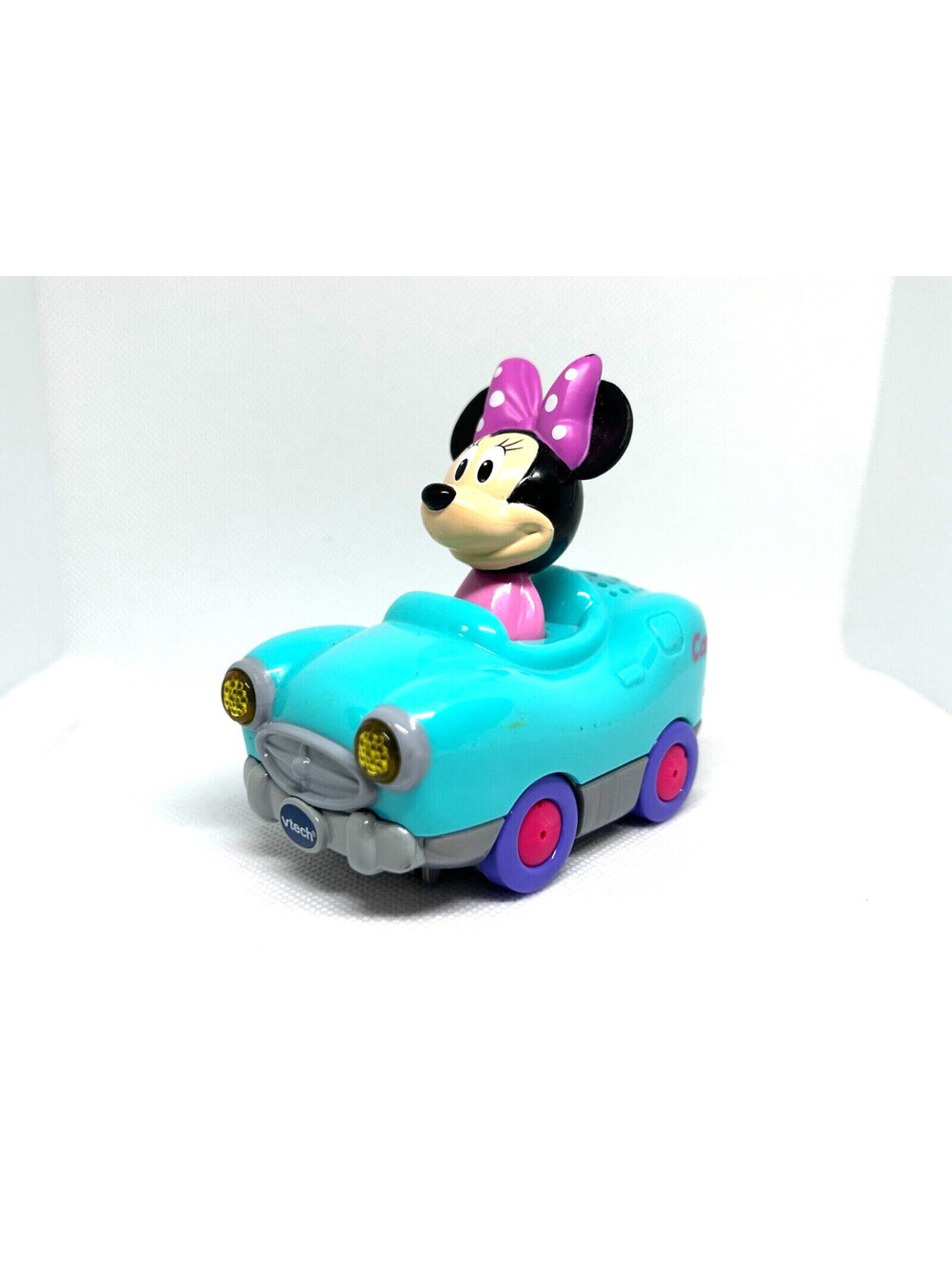 Disney Minnie Mouse VTech Go Go Smart Wheels Car Lights & Sounds Tested/Working